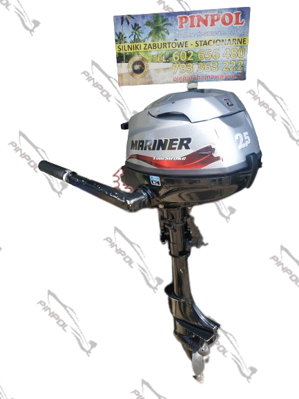 Silnik zaburtowy Mariner 2.5 KM rumpel S stopa