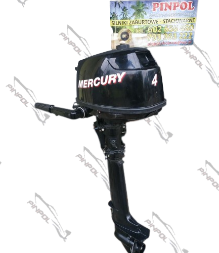 Silnik zaburtowy MERCURY 4 KM rumpel L stopa 4-suw