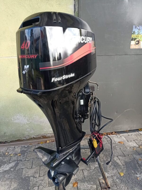 Silnik zaburtowy MERCURY 40 KM L stopa manetka power trim