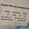 Śruba napędowa Mercury 9.9x13 25-30KM nr.125