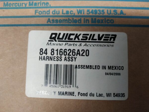 Stacyjka z kablem Mercury Quicksilver 84-816626A20