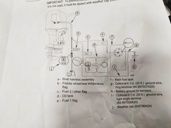 Wiązka elektryczna do silnika Mercury 84 859743T03